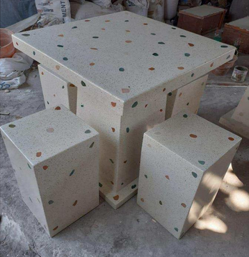 Terrazzo  Garden Table and Chair Set